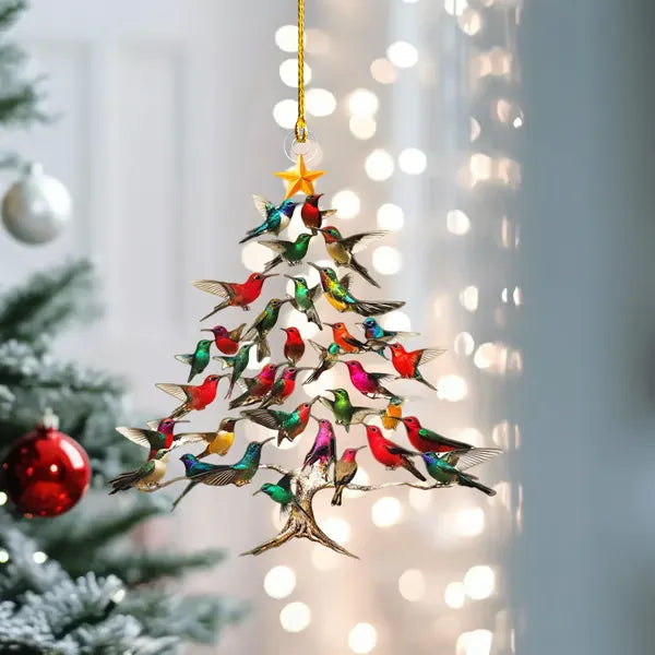GlideJoy – Festive Hummingbird Tree Ornament