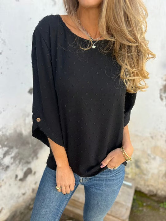 EmbroGlow – Casual Round Neck Shirt