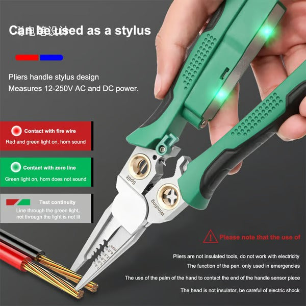 PowerClench – 8 in 1 Wire Twister & Voltage Tester (12–250V)