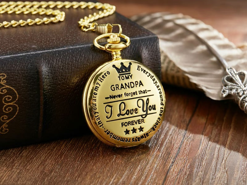 TimelessBond – Engraved Pocket Watch