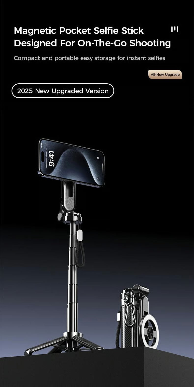 TwistShot – 360° Magnetic Multifunctional Selfie Stick