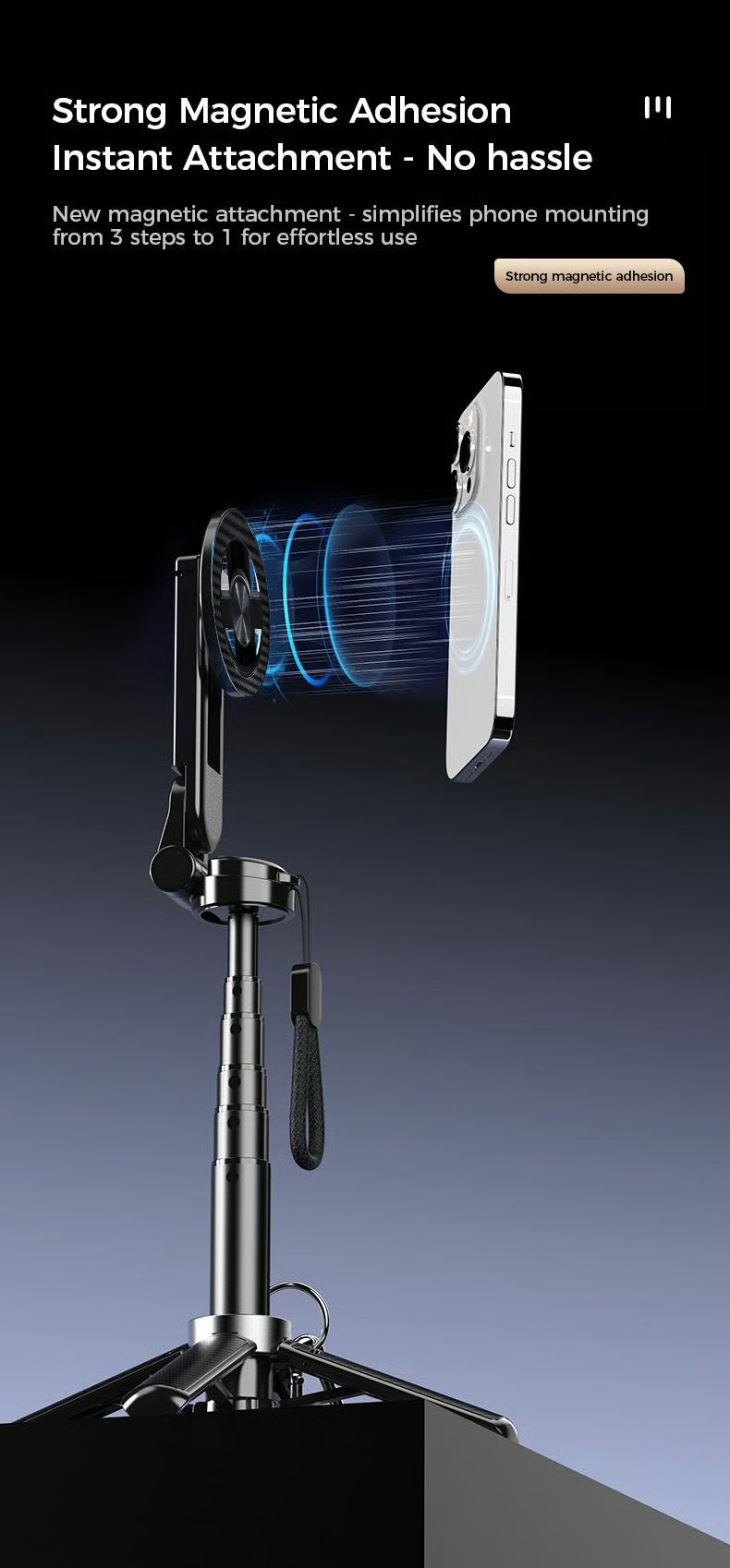 TwistShot – 360° Magnetic Multifunctional Selfie Stick