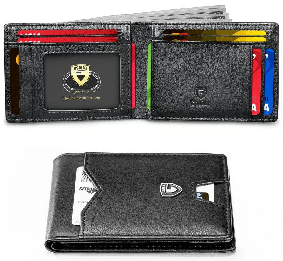 SlimGuard – Minimalist Leather Wallet