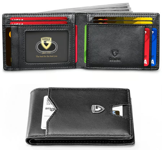 SlimGuard – Minimalist Leather Wallet