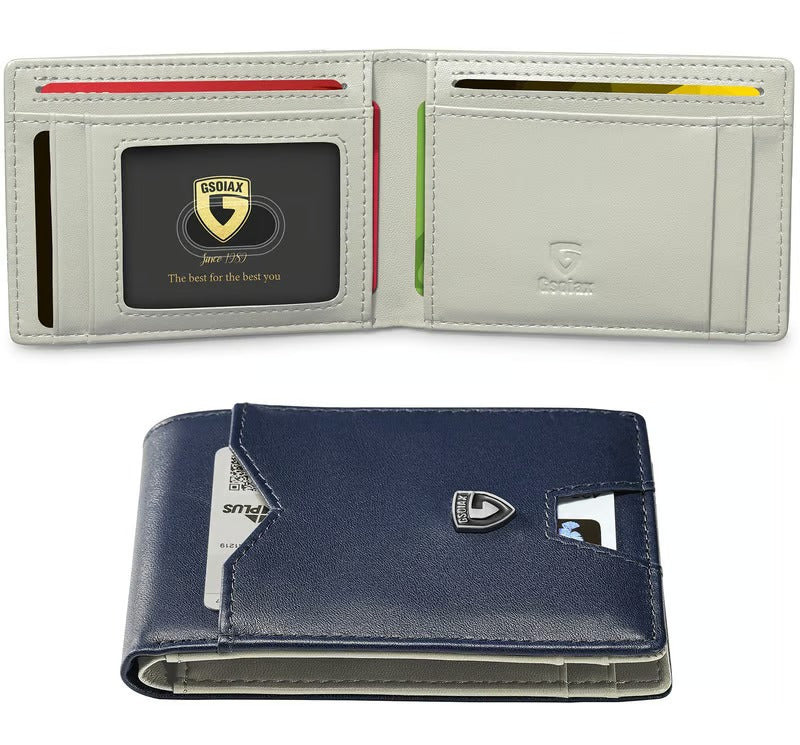 SlimGuard – Minimalist Leather Wallet