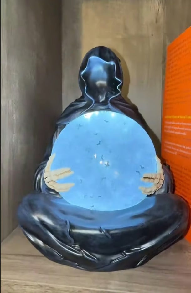 GrimOrb – Death God Crystal Ball for Enchanted Shelves