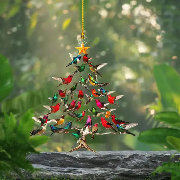 GlideJoy – Festive Hummingbird Tree Ornament