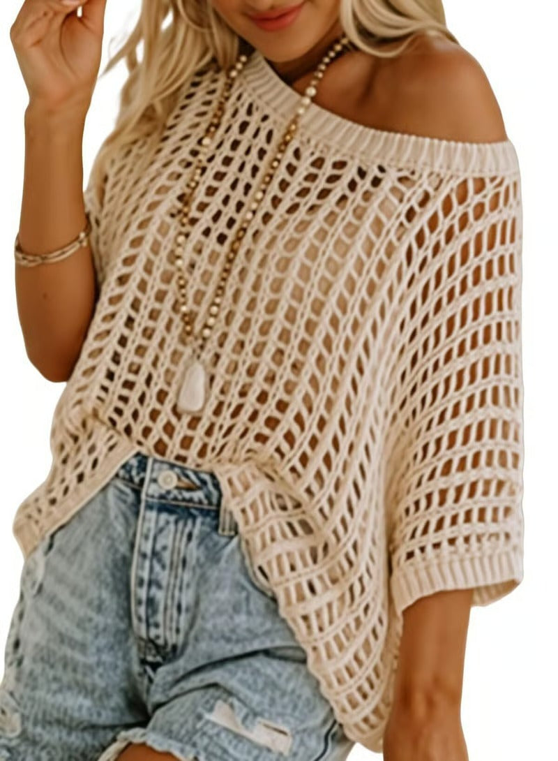 BreezeLoom – Summer Crochet Knit Top