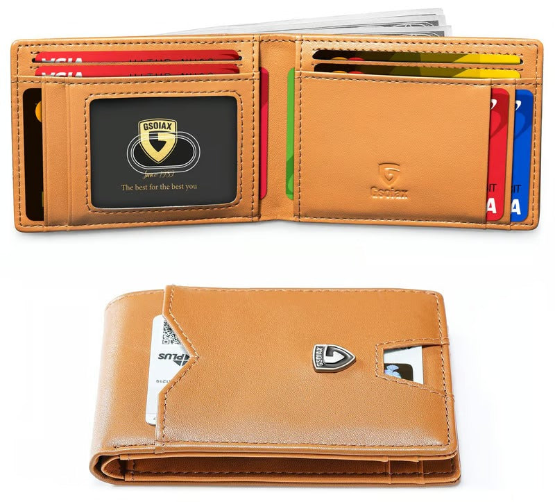 SlimGuard – Minimalist Leather Wallet