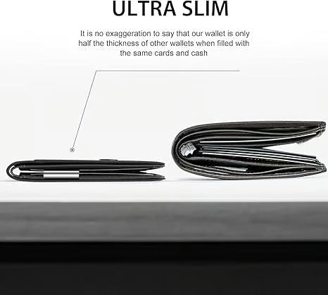 SlimGuard – Minimalist Leather Wallet