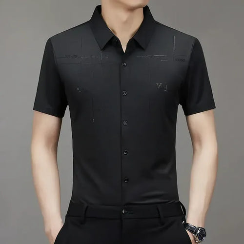 GlacioFit – Breathable Ice Silk Office Shirt