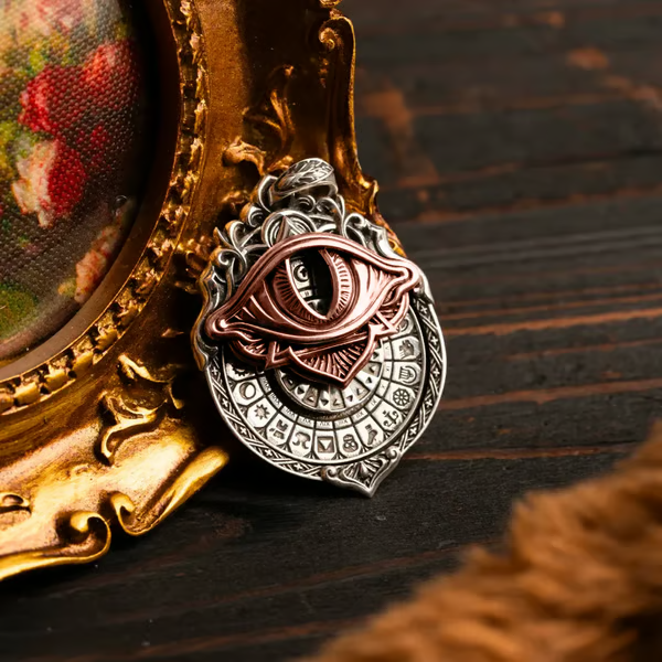 ArcanaGaze – Handmade Tarot Vision Pendant