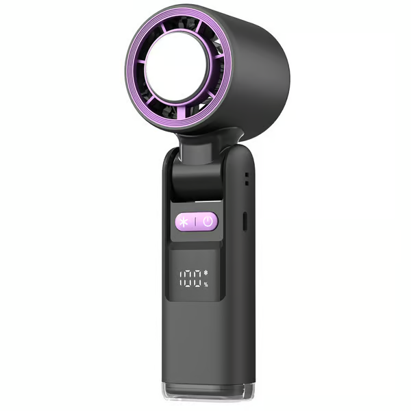 FrostJet – Turbo Handheld Fan with Gel Pad Cooling Tech