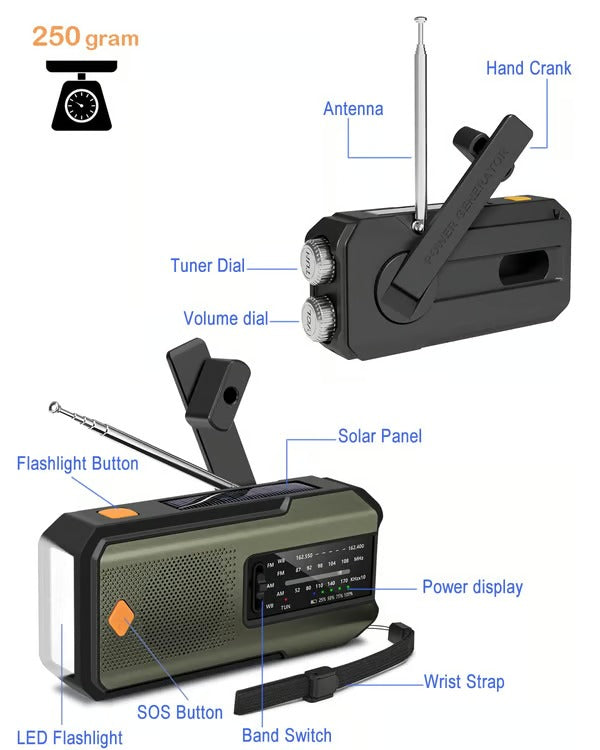 SolarTune – Hand-Crank Emergency Radio