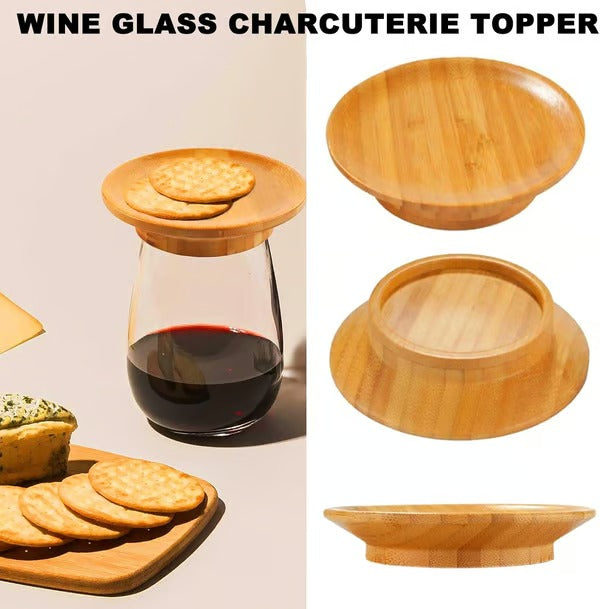 SipNSnack – Charcuterie Topper for Wine Glasses