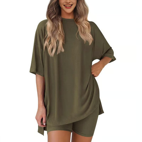 SunDrift – Casual Oversized Shirt & Shorts Duo