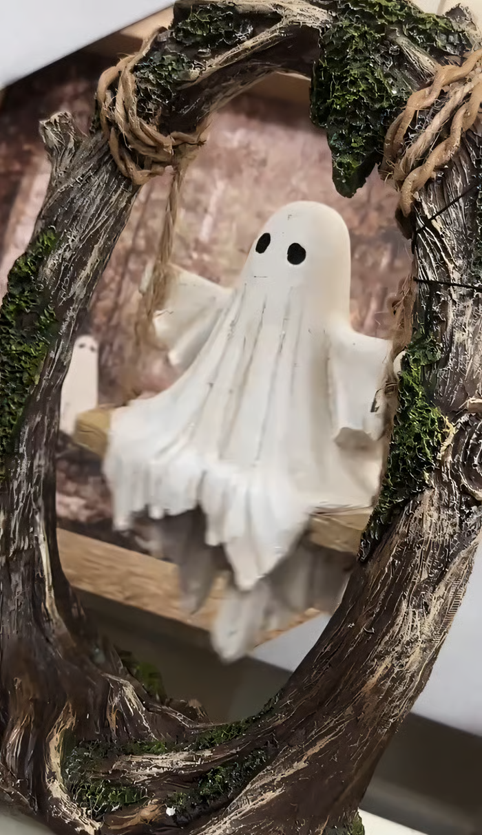 GhostGlide – Enchanted Spirit on a Tree Swing Décor