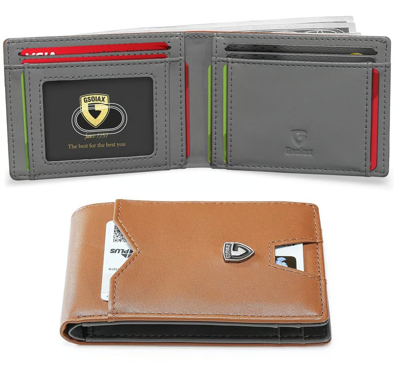 SlimGuard – Minimalist Leather Wallet