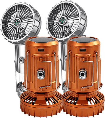 SunCool – All in One Solar Fan with Bright LED Light