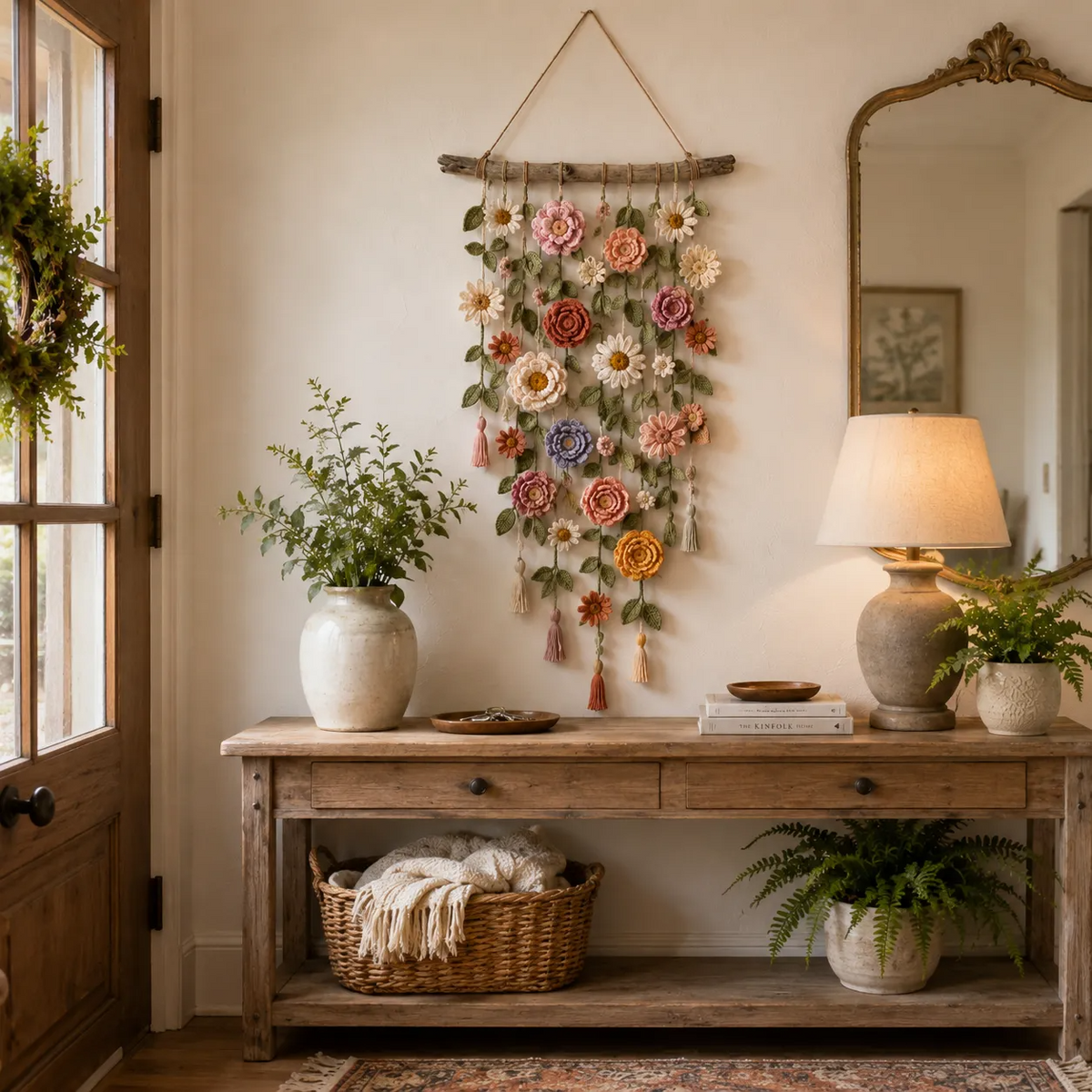 WildPetal – Cottagecore Crochet Wall Décor