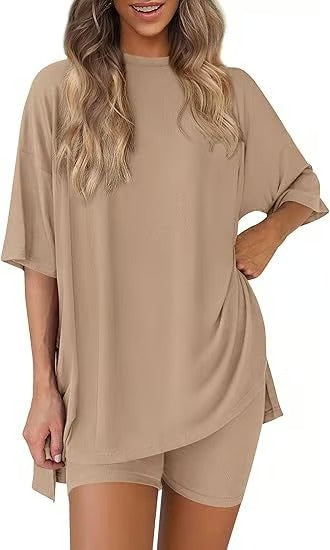 SunDrift – Casual Oversized Shirt & Shorts Duo