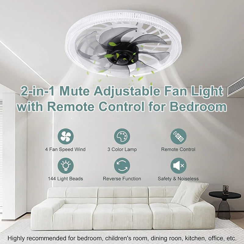 AirLuxe | 2-in-1 Fan Light with Remote