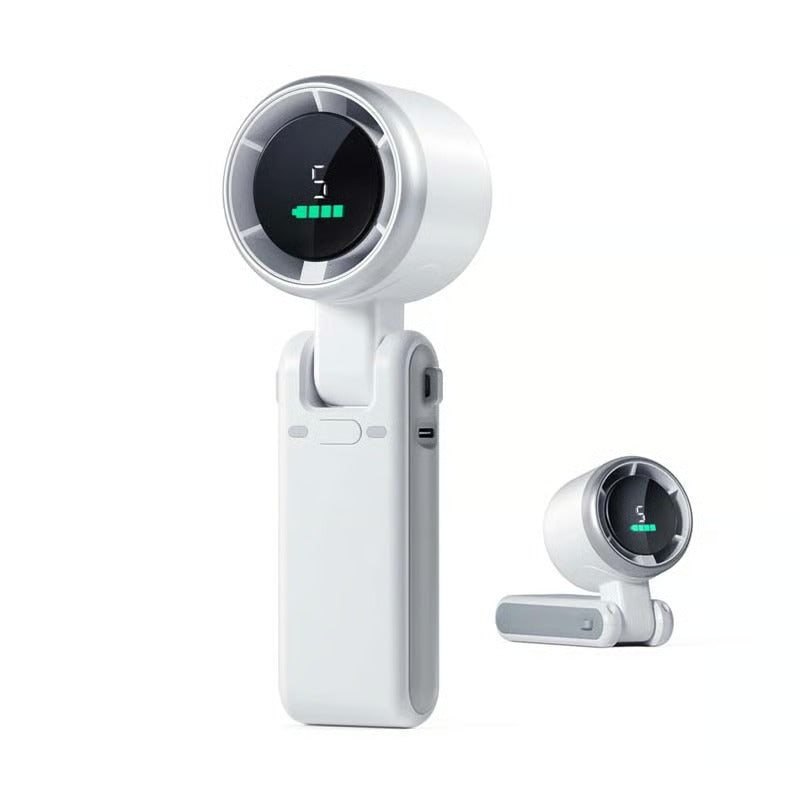 WindRush – Handheld Turbo Fan with Digital Speed Control