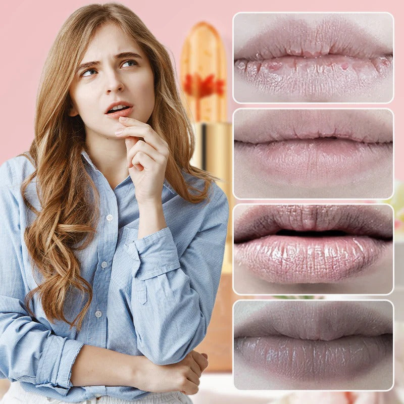 BloomGlow – Crystal Flower Color-Change Jelly Lipstick