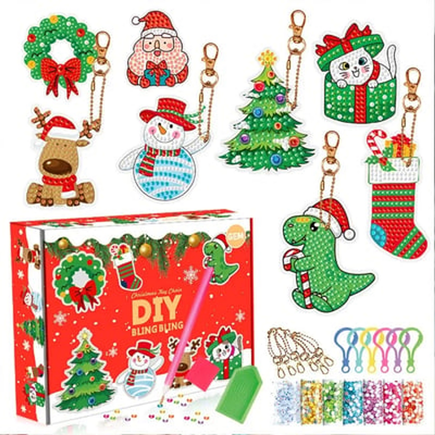 SparkleFest – Christmas Diamond Art Sticker Kit