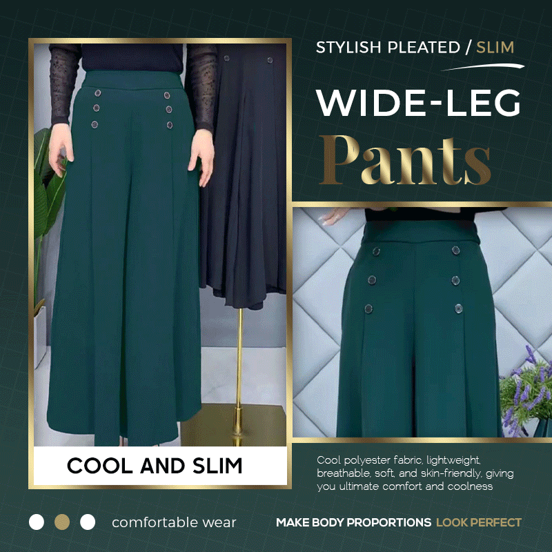 FlowEase – Skin Soft Pleated Wide Leg Pants