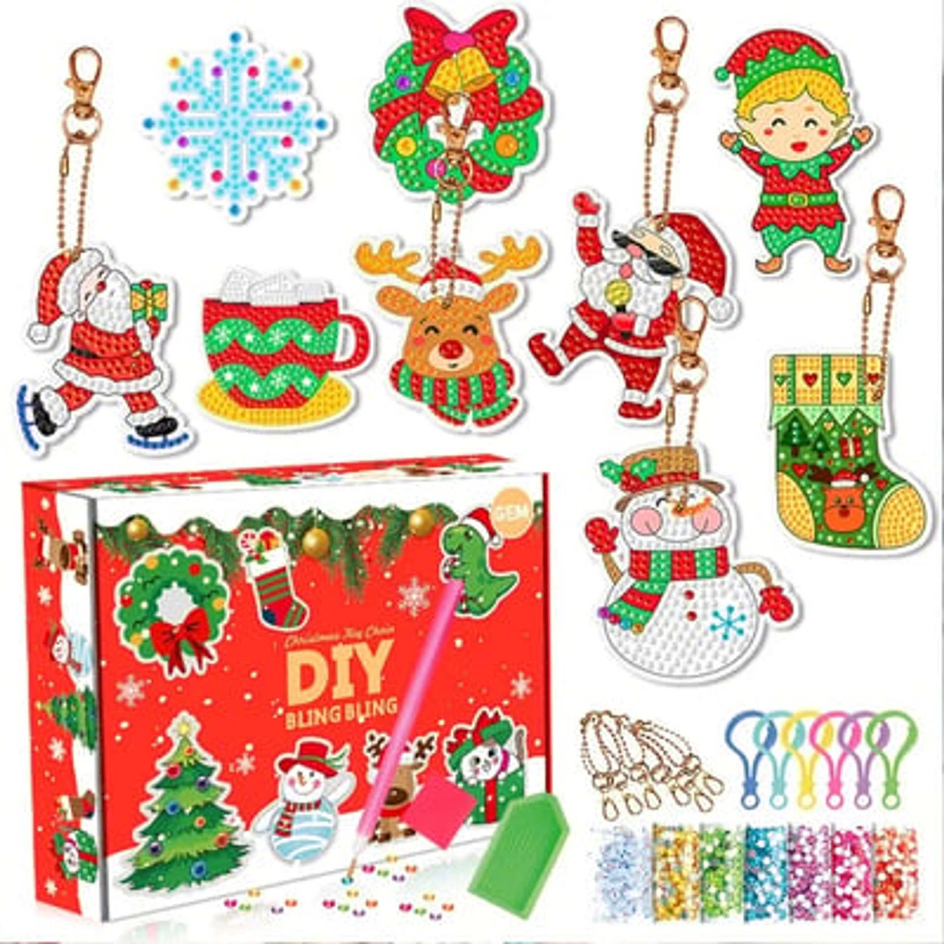 SparkleFest – Christmas Diamond Art Sticker Kit