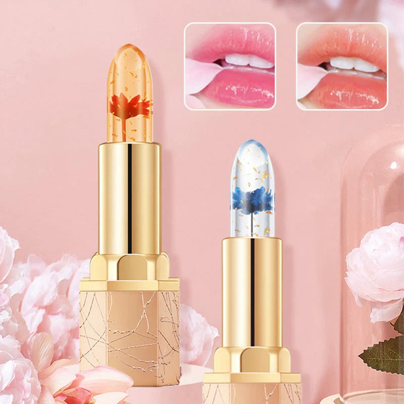 BloomGlow – Crystal Flower Color-Change Jelly Lipstick