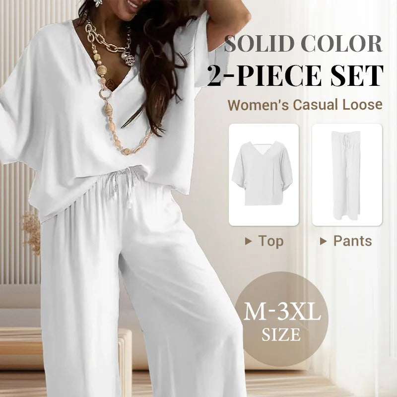 ChicEase – Women’s Casual Loose Solid Color Suit