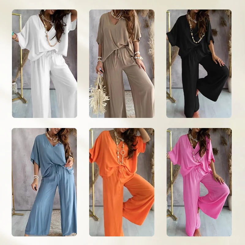 ChicEase – Women’s Casual Loose Solid Color Suit
