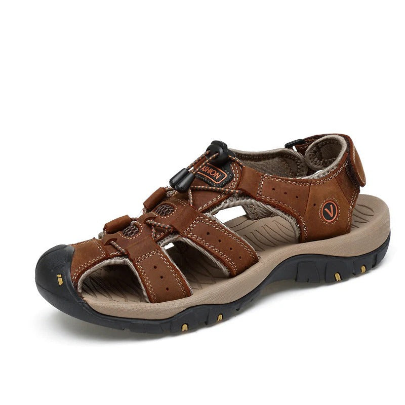 TideStride – Breezy Outdoor Leather Sandals