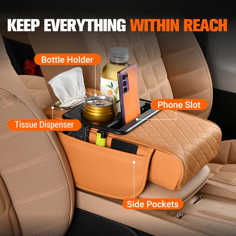 DriveEase – Multifunctional Car Armrest Cushion