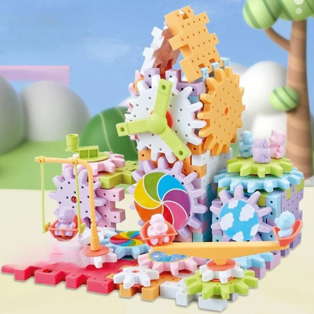 SpinNBuild – Montessori Rotating Blocks Toy