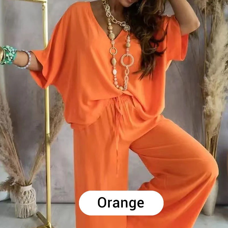 ChicEase – Women’s Casual Loose Solid Color Suit