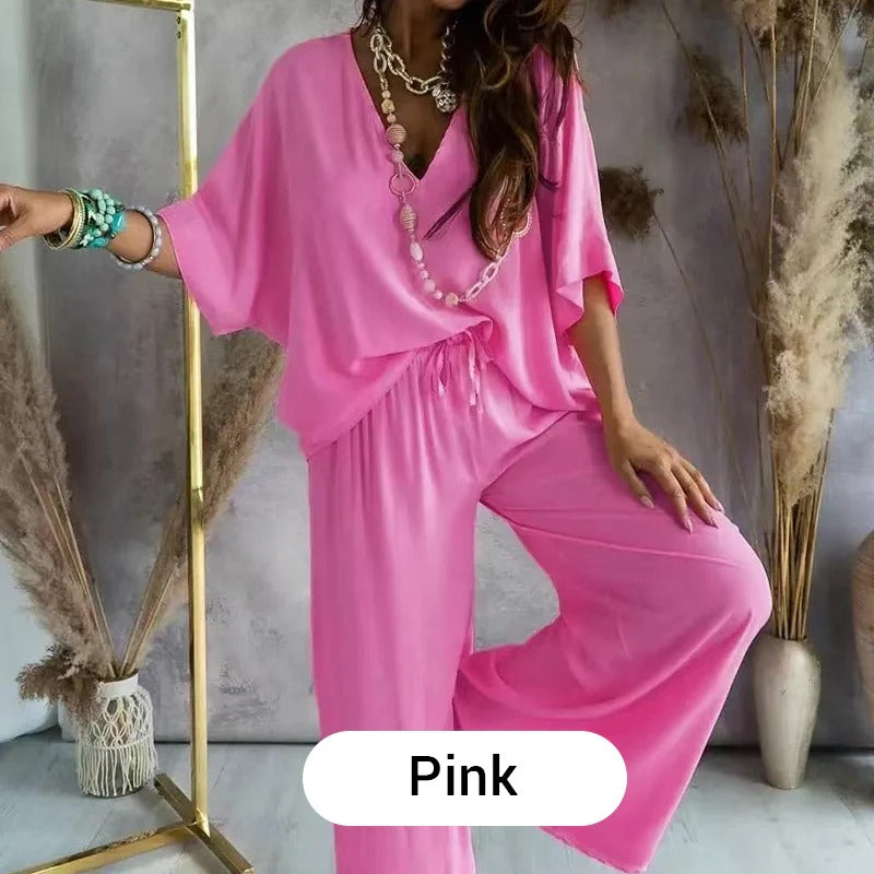 ChicEase – Women’s Casual Loose Solid Color Suit