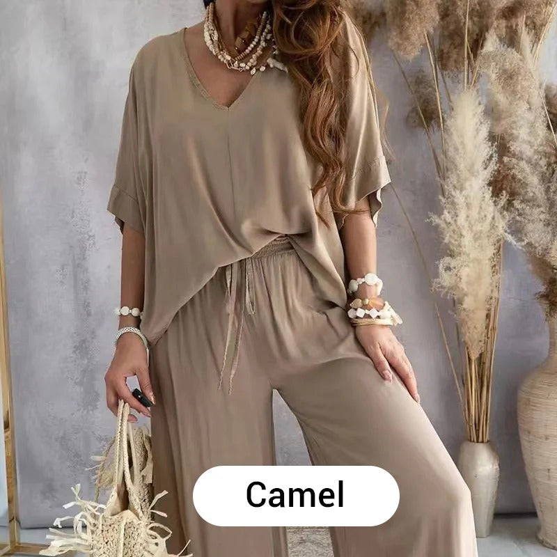 ChicEase – Women’s Casual Loose Solid Color Suit
