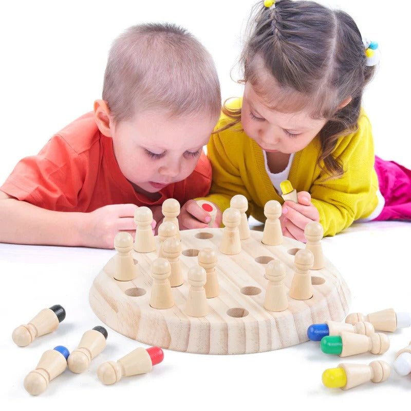 MindMates – Wooden Memory Chess Game