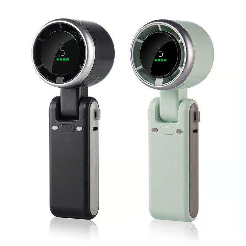 WindRush – Handheld Turbo Fan with Digital Speed Control