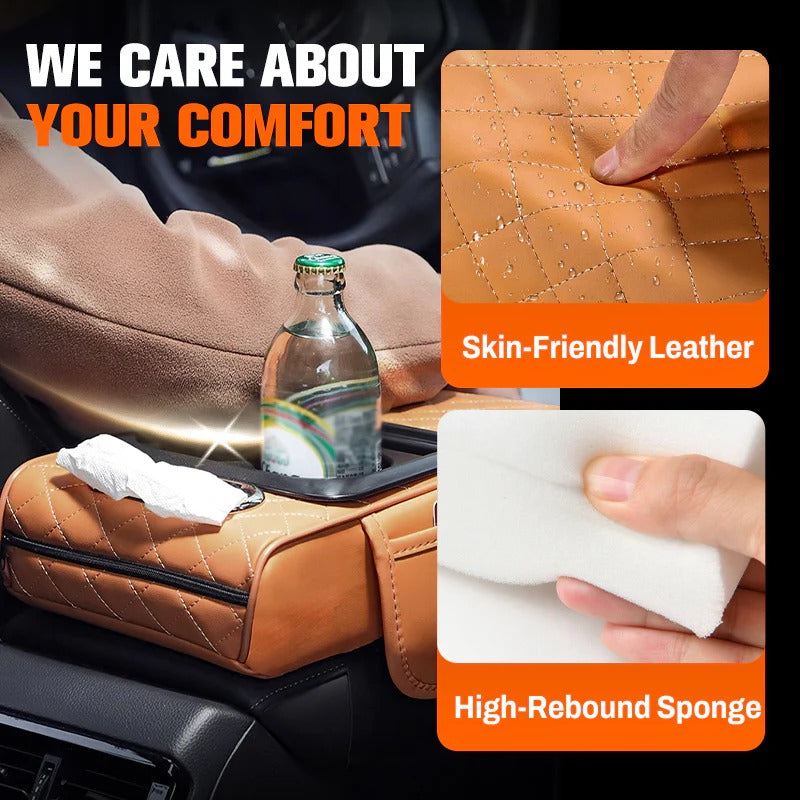 DriveEase – Multifunctional Car Armrest Cushion