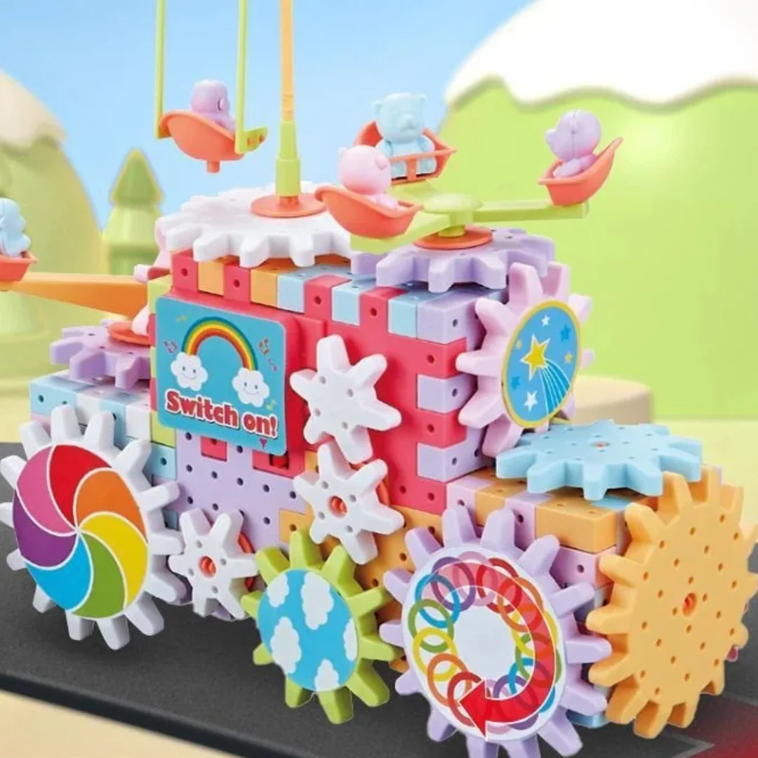 SpinNBuild – Montessori Rotating Blocks Toy