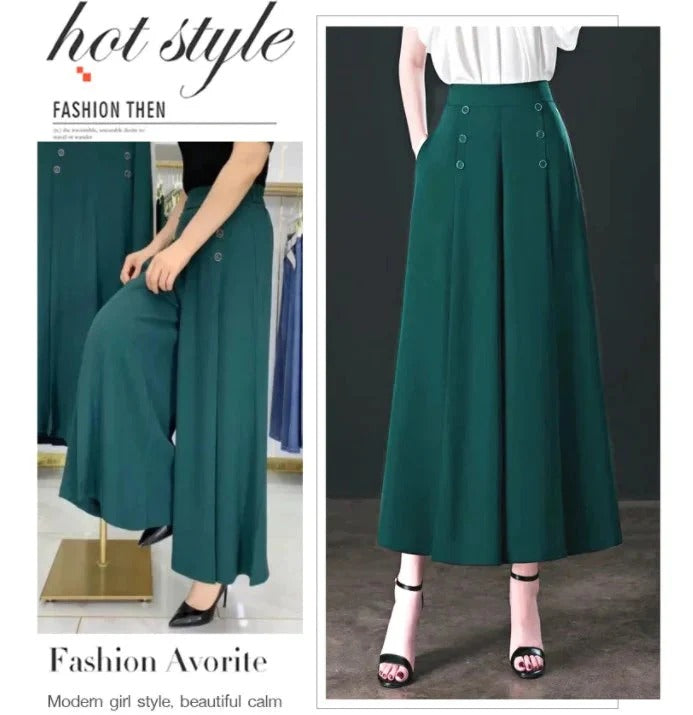 FlowEase – Skin Soft Pleated Wide Leg Pants