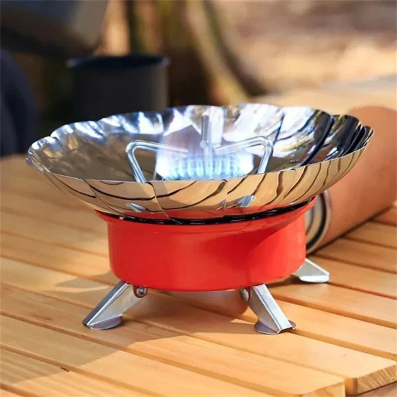 LotusFold – Portable Small Square Stove for Outdoor Cooking