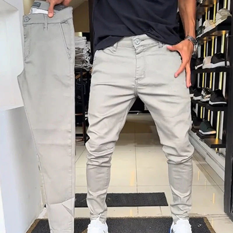 UrbanTailor – Men’s Slim-Fit Casual Solid Pants