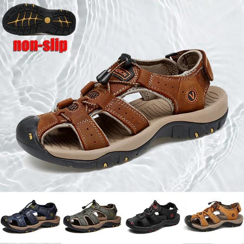 TideStride – Breezy Outdoor Leather Sandals