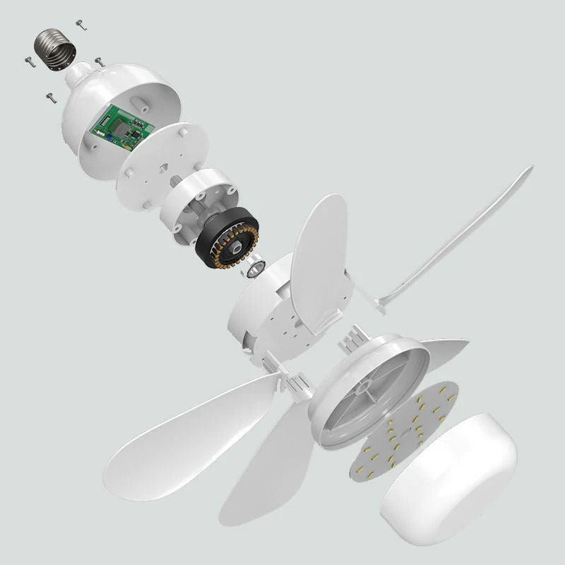 WhisperWind | Foldable LED Ceiling Fan