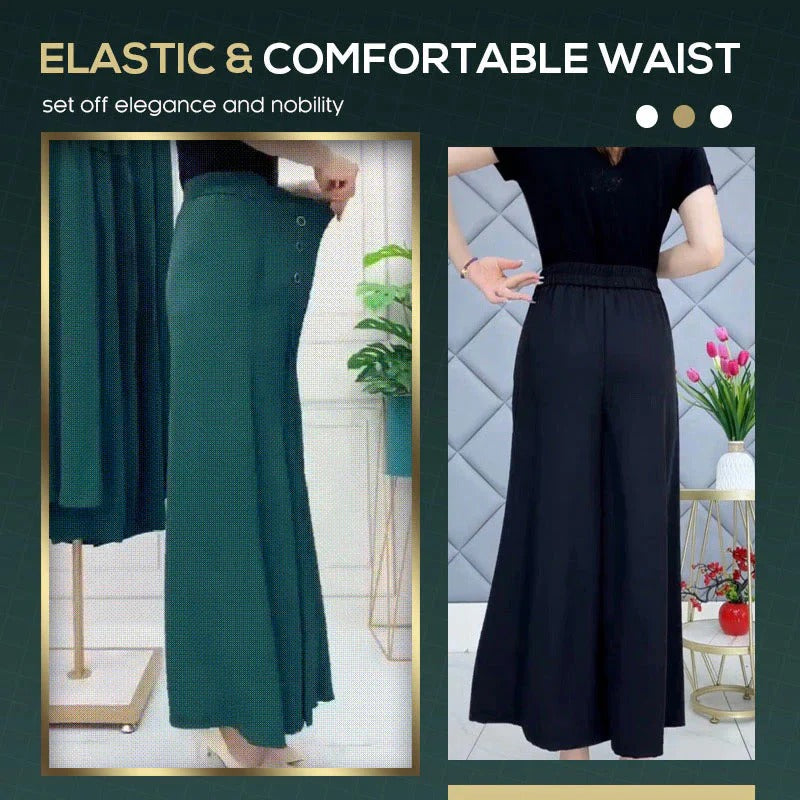 FlowEase – Skin Soft Pleated Wide Leg Pants